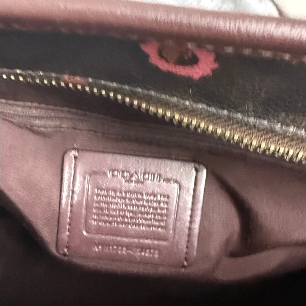 Coach Brown Floral Tote Bag - Picture 14 of 15